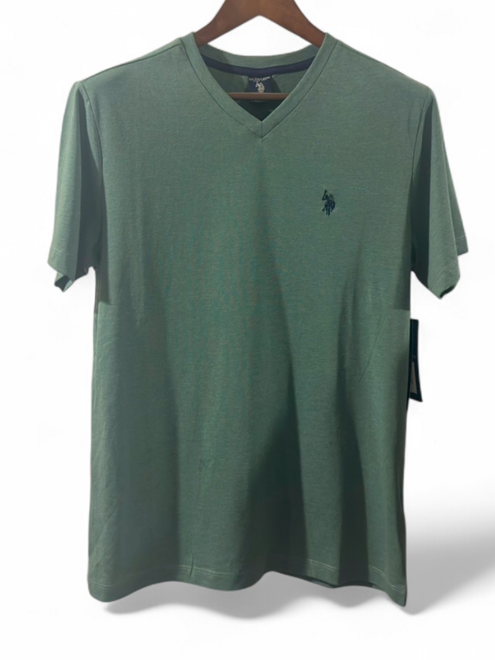 U.S. Polo Assn. Olive Green Classic V-Neck T-shirt Size Men’s Small (NWT)